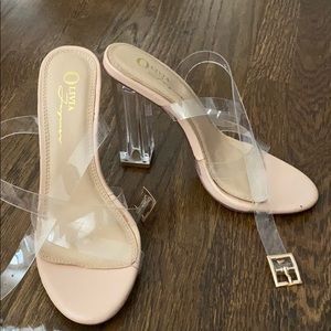 Clear heels